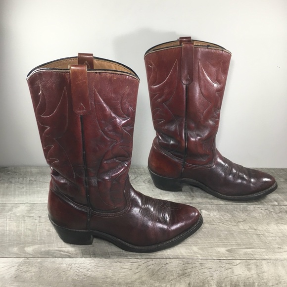 Vintage Chippewa Men’s Leather Wellington Western Cowboy Biker Soft Toe Boots 9 - Picture 3 of 11